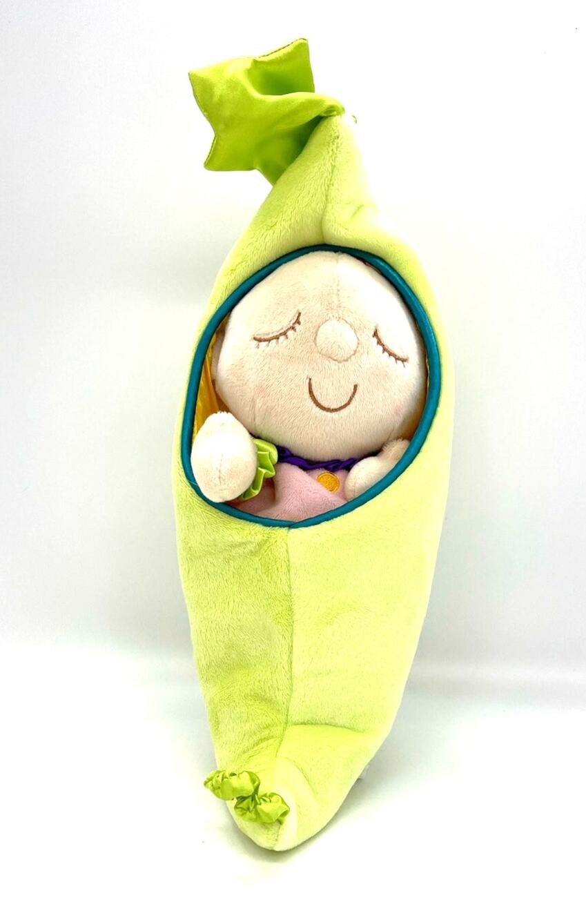 Sweet Pea Stuffed Plush Removable Baby in a Pea Pod Nursery 12” Manhattan Toy